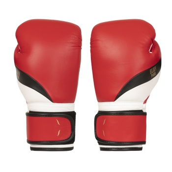 Elegant Boxing Gloves ELION Paris Velcro - Matte Red/Black/Matte White